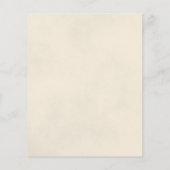 Reflektieren der White Rose BUDGET Hochzeit Einlad (Rückseite)