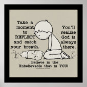 reflektieren poster (Vorne)