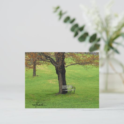 reflektieren postkarte (Stehend Vorderseite)