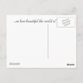 reflektieren postkarte (Rückseite)