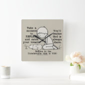 reflektieren quadratische wanduhr (Zuhause)