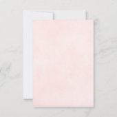 Reflektieren Rosa Rosa Romantische Hochzeit Save The Date (Rückseite)