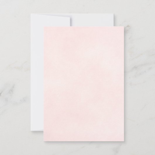 Reflektieren Rosa Rosa Romantische Hochzeit Save The Date (Rückseite)