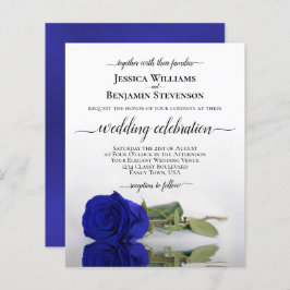 Reflektieren Royal Blue Rose HAUSHALT Hochzeit ein