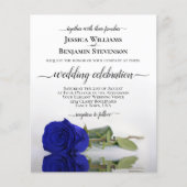 Reflektieren Royal Blue Rose HAUSHALT Hochzeit ein (Vorderseite)