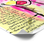 Reflektieren Sie Ihre brillante Licht inspirierend Poster (Ecke)