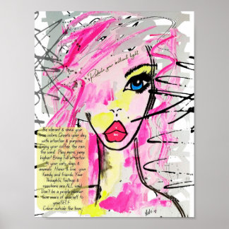 Reflektieren Sie Ihre brillante Licht inspirierend Poster