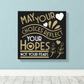 Reflektieren Sie Ihre Hoffnungen Leinwanddruck (Insitu (Holzboden))