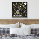 Reflektieren Sie Ihre Hoffnungen Leinwanddruck (Insitu (Schlafzimmer))