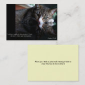 Reflektieren Sie (Katzen-) Geschäft oder Telefonnummerkarte (Vorne/Hinten)