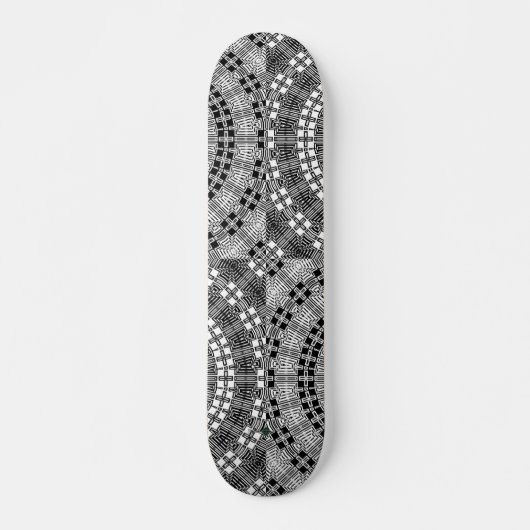Reflektieren Sie Mandala-Gitter Skateboard (Vorne)