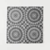 Reflektieren Sie Mandala-Gitter Wandteppich (Vorderseite (Horizontal))