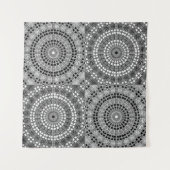 Reflektieren Sie Mandala-Gitter Wandteppich (Vorderseite)