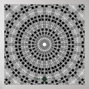 Reflektieren Sie Mandala Poster