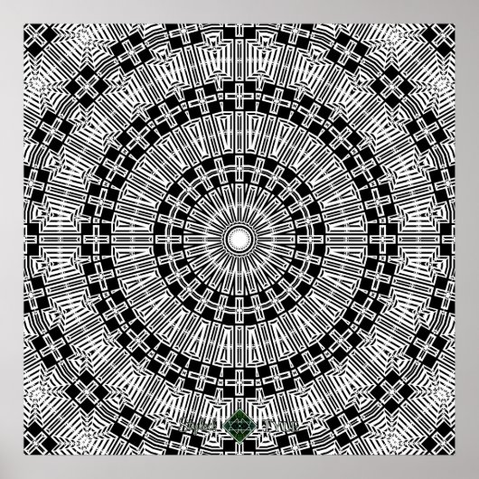 Reflektieren Sie Mandala Poster (Vorne)