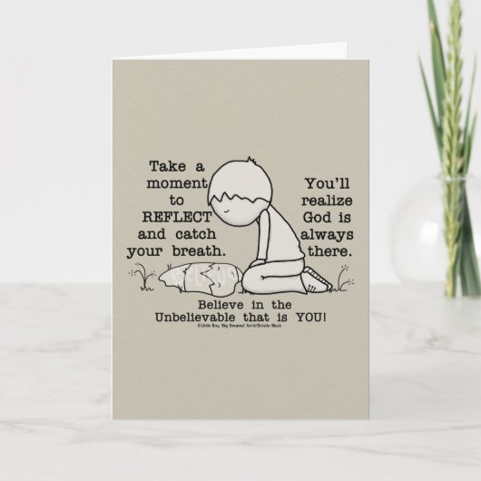 Reflektieren Sie sich Karte (Vorderseite)