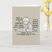 Reflektieren Sie sich Karte (Gelbe Blume)