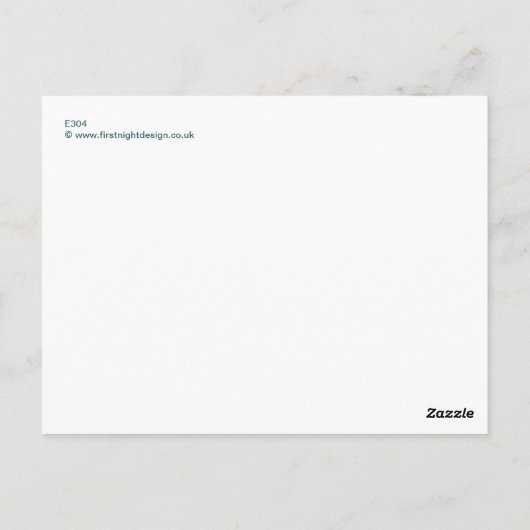 Reflektieren von Egret Postkarte (Rückseite)