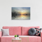 Reflektieren von Sonnenschein-Leinwand Leinwanddruck (Insitu (Wohnzimmer))