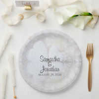 Reflektieren von White Hearts Romantische Hochzeit