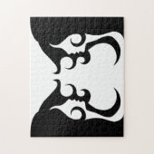 Reflektierende Deco Mod Frau Puzzle (Vertikal)