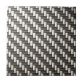 Reflektierende Kohlenstoff-Faser gemasert Fliese (Vorderseite)