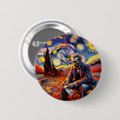 Reflektierende Taste - Kolumbus-Tag 14. Oktober Button (Vorne & Hinten)