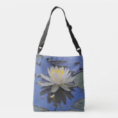 Reflektierende Wasserlilie Tragetaschen Mit Langen Trägern (Rückseite)