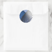 Reflektierender Büroblock Runder Aufkleber (Tasche)