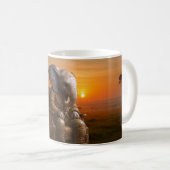Reflektierender Safari-Elefant Kaffeetasse (VorderseiteRechts)