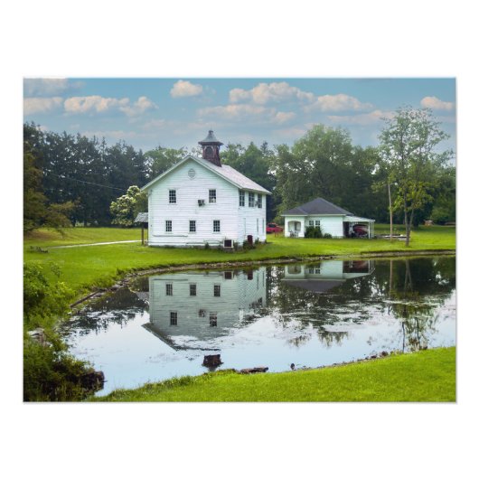 Reflektierender Teich Fotodruck (Vorne)