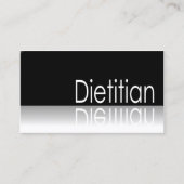 Reflektierender Text - Dietitian - Visitenkarte (Vorderseite)