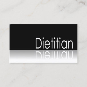 Reflektierender Text - Dietitian - Visitenkarte