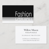 Reflektierender Text - Mode - Visitenkarte (Vorne/Hinten)