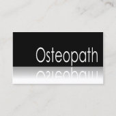 Reflektierender Text - Osteopath - Visitenkarte (Vorderseite)