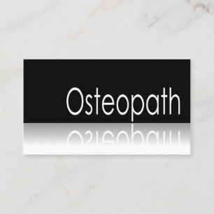 Reflektierender Text - Osteopath - Visitenkarte