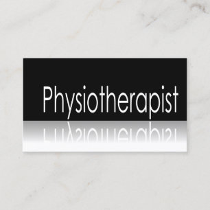 Reflektierender Text - Physiotherapeut - Visitenkarte
