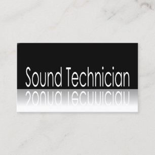 Reflektierender Text - solider Techniker - Visitenkarte