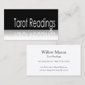 Reflektierender Text - Tarot - Visitenkarte (Vorne/Hinten)