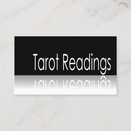 Reflektierender Text - Tarot - Visitenkarte (Vorderseite)