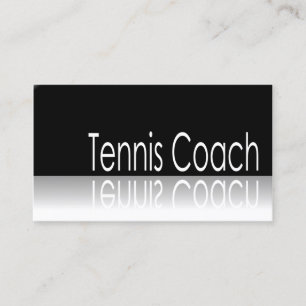 Reflektierender Text - Tennis-Zug - Visitenkarte