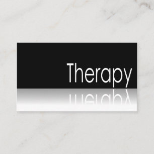 Reflektierender Text - Therapie - Visitenkarte