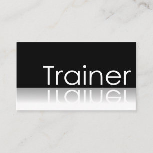 Reflektierender Text - Trainer - Visitenkarte