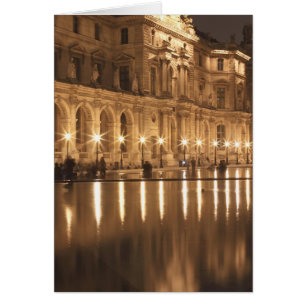 Reflektierendes Becken am Louvre, Paris, Frankreic