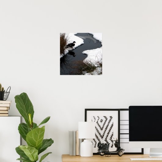 Reflektierendes Poster (Heimbüro)