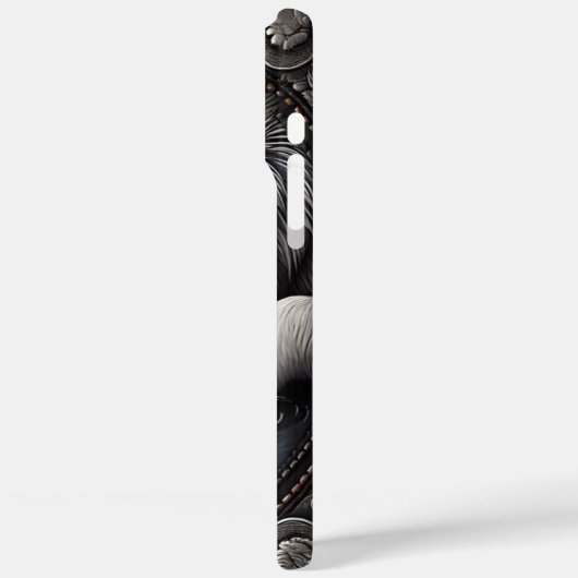 Reflektierendes Weißwolf-Design Case-Mate iPhone Hülle (Rückseite / Links)