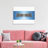 Reflektierte Bäume Leinwanddruck (Insitu (Wohnzimmer))