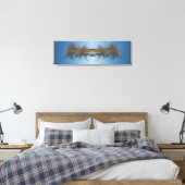 Reflektierte Bäume Leinwanddruck (Insitu (Schlafzimmer))