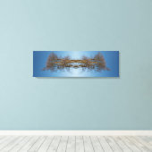 Reflektierte Bäume Leinwanddruck (Insitu (Holzboden))