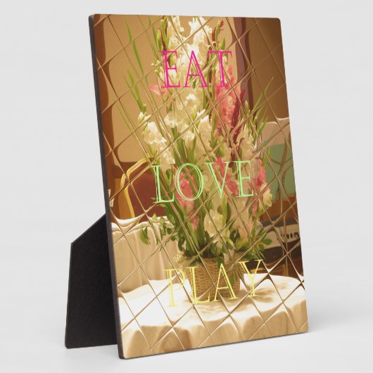 Reflektierte Blütenkunst Fotoplatte (Seite)